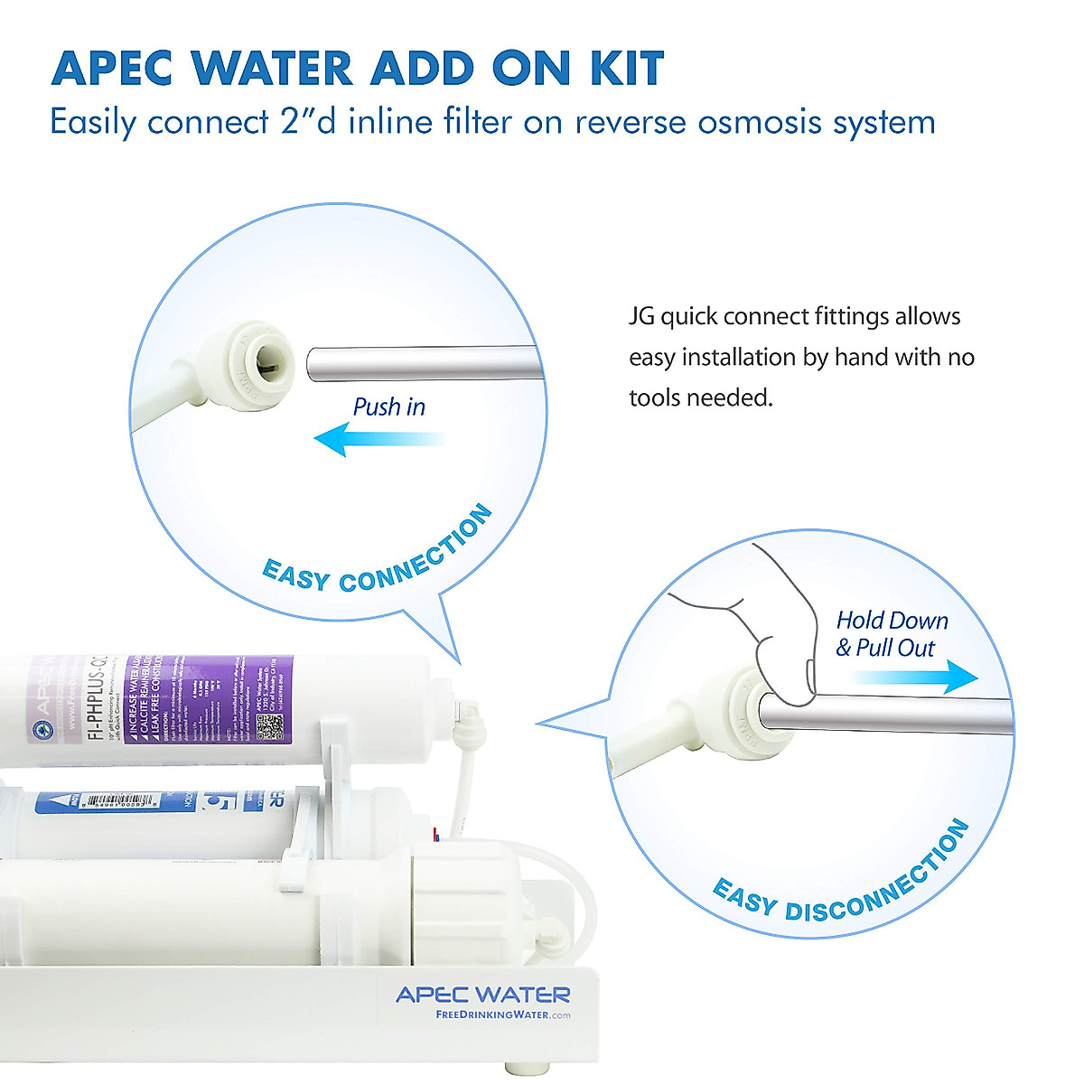 APEC ADDON-QC RO System Kit for Easy Installation