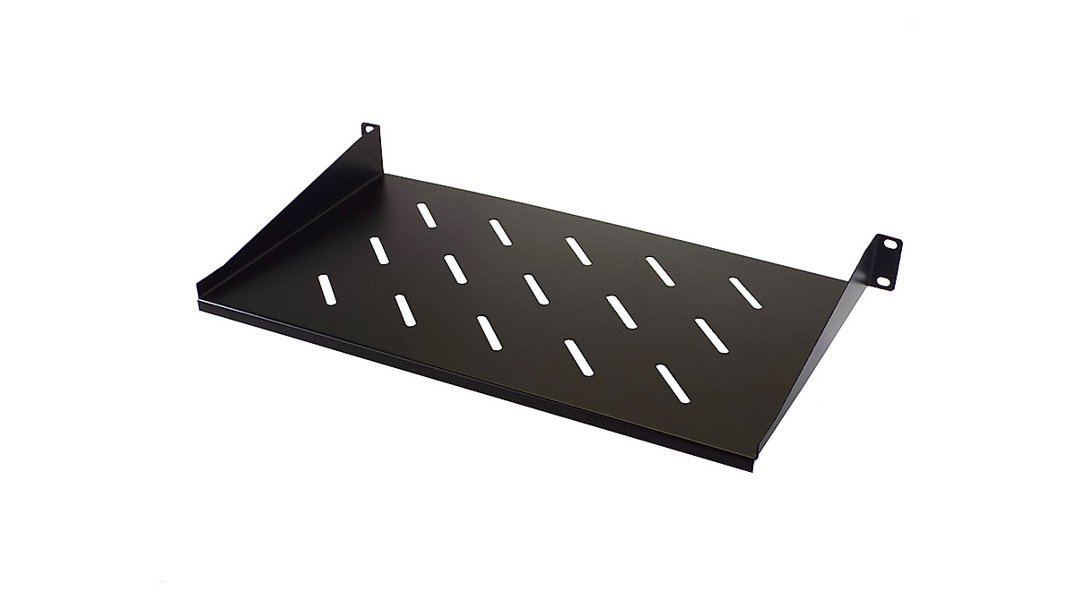 CNAweb 1U Rack Shelf - Sturdy & Vented Design
