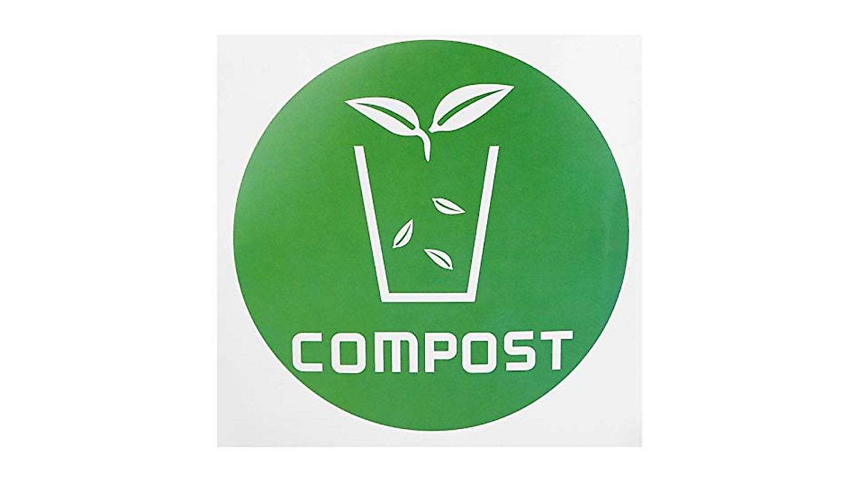 Aqur2020 60-Piece Trash & Recycling Stickers for Waste Sorting