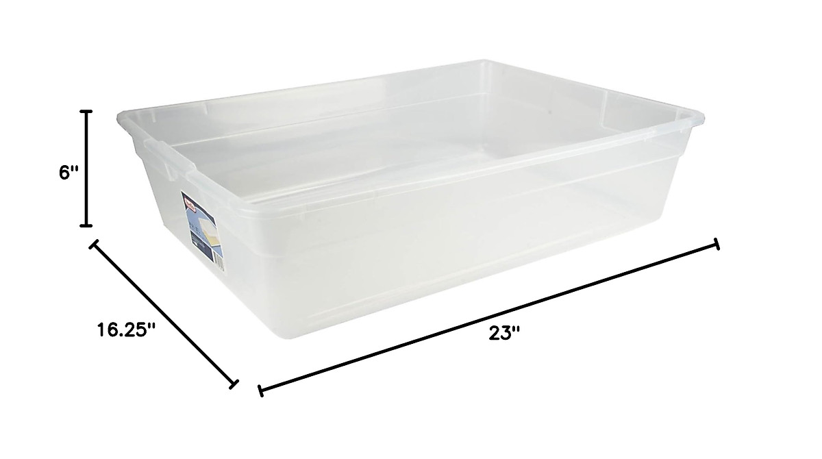 Sterilite 28QT Storage Box - Durable & Clear Organizing Solution