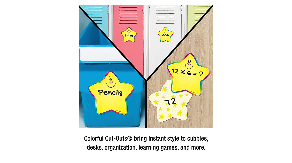 Carson Dellosa 36 Piece Mini Stars Bulletin Board Cutouts