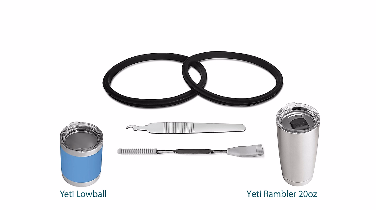Replacement Gasket Kit for Yeti Rambler Tumblers & Mugs - 2 Pack