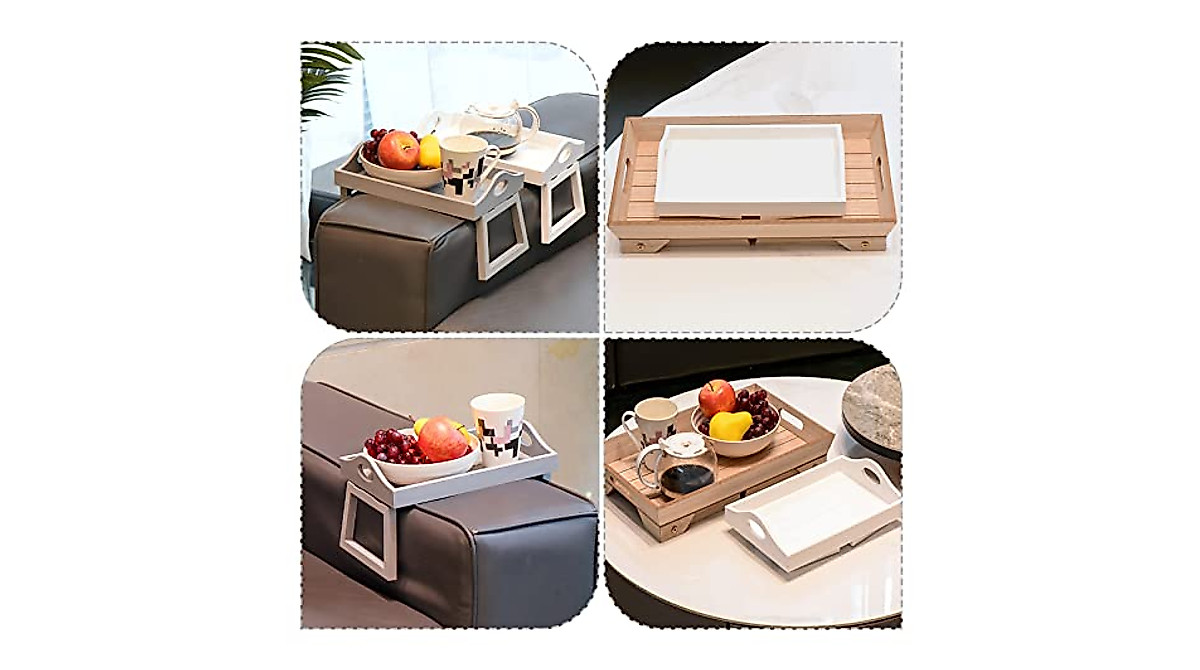PATIKIL Portable Breakfast Tray Table - 2 Pack