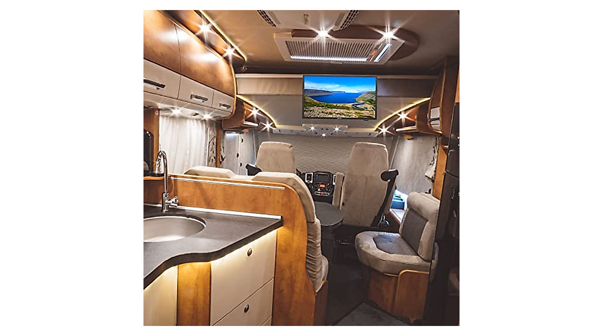 SYLVOX 24 Inch RV TV 1080P Full HD with DVD & FM Radio