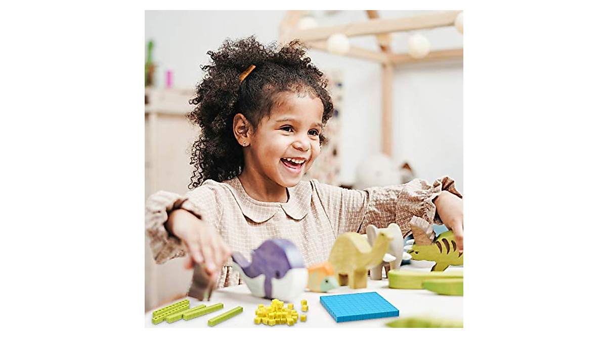 121-Piece Educational Base Ten Set for Kids