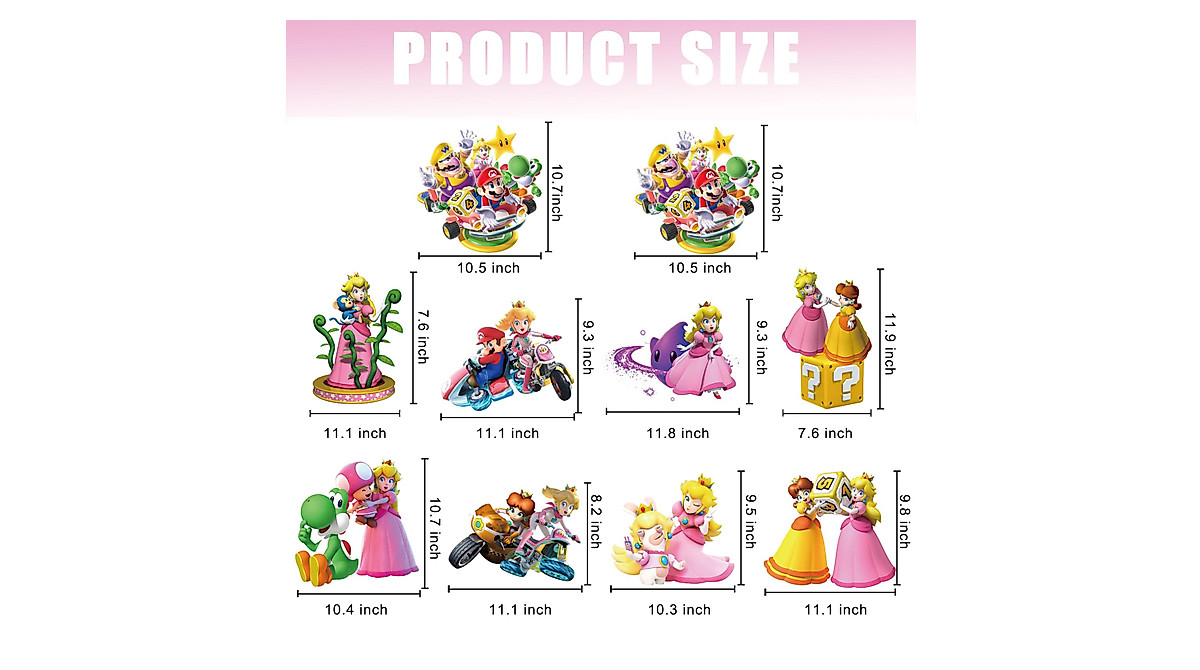 Princess Peach Door Sign Banner for Parties