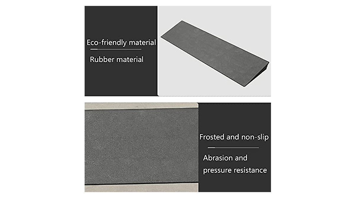 GUENZO Wheelchair Threshold Ramp - Durable & Non-Slip Indoor/Outdoor