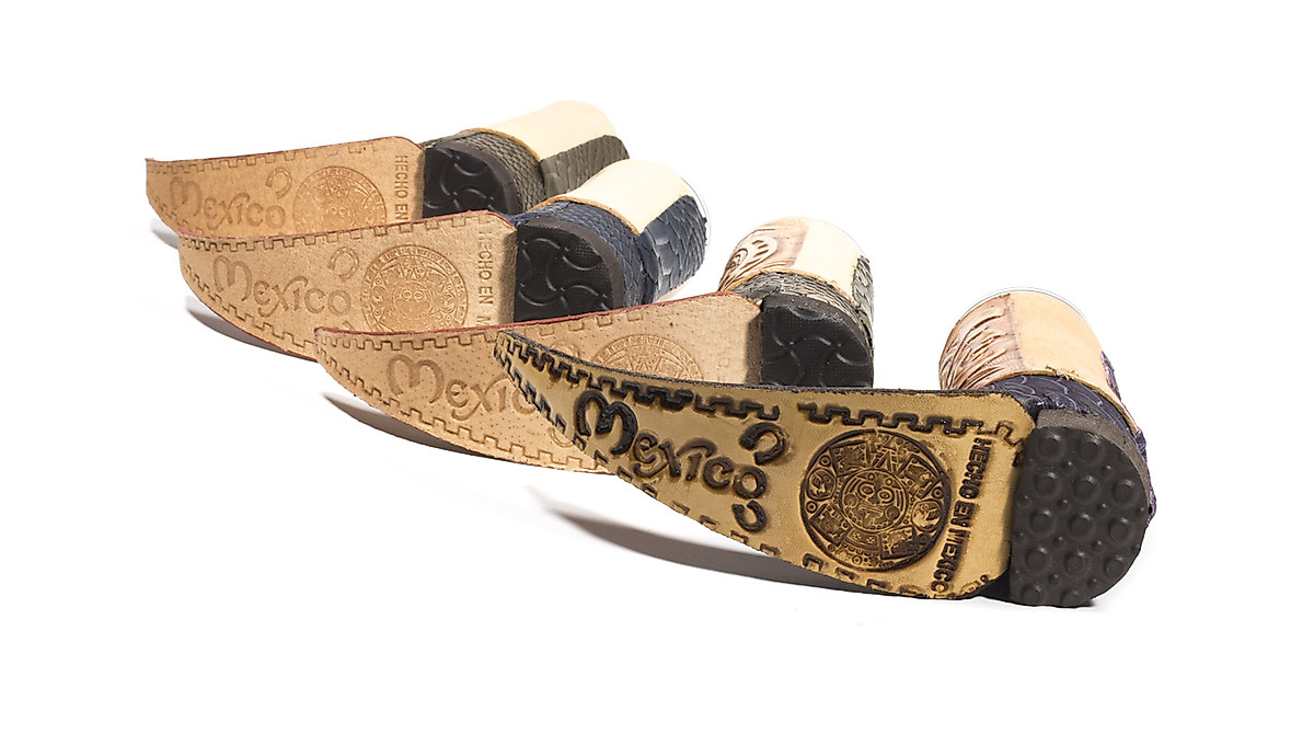 3-Pack Mexican Leather Mini Boot Tequila Shots | MexART