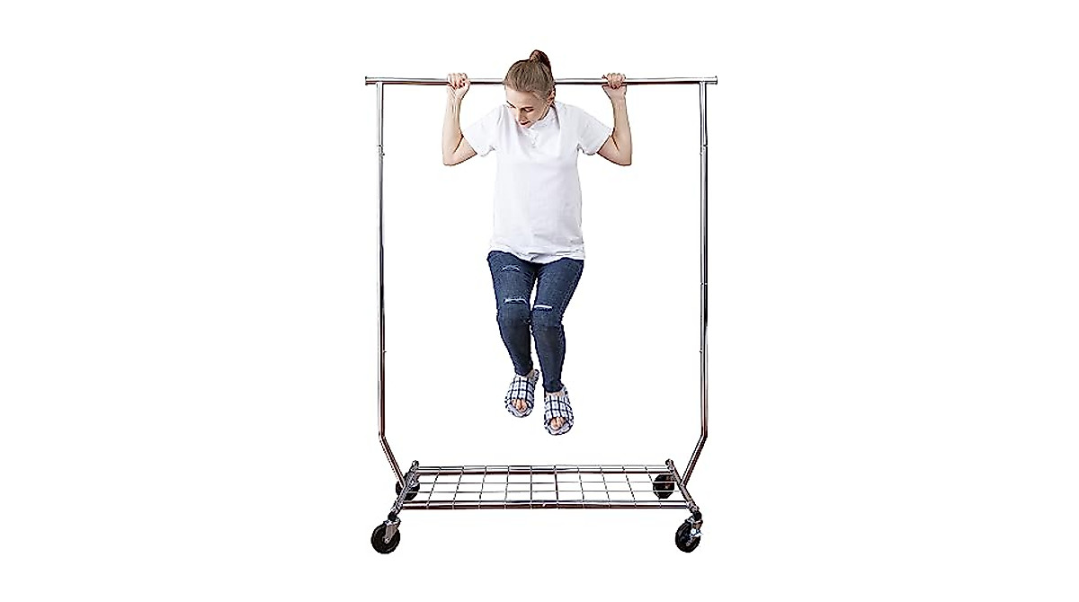 Heavy Duty Clothing Garment Rack - Extensible & Wheels | FSUON