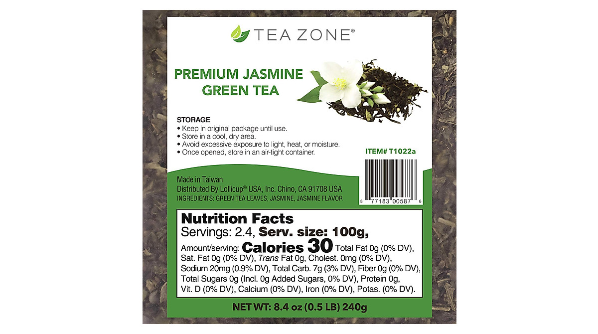 Tea Zone Jasmine Green Tea Bags - Bold Flavor in Every Sip