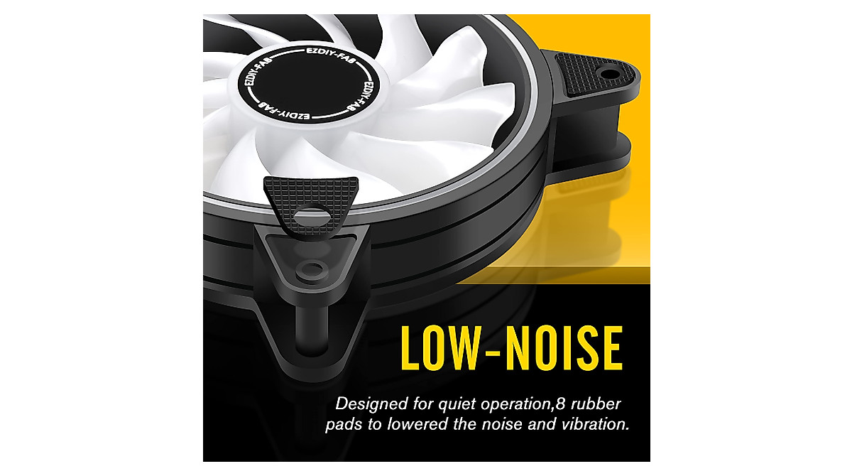 EZDIY-FAB Moonlight 120mm ARGB PC Fans | Aura Sync & Hub 6-Pack