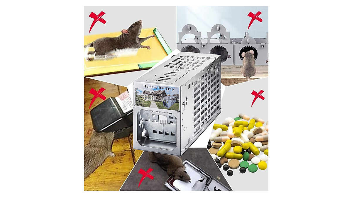 Joozer Humane Rat Trap - Effective Indoor & Outdoor Solution