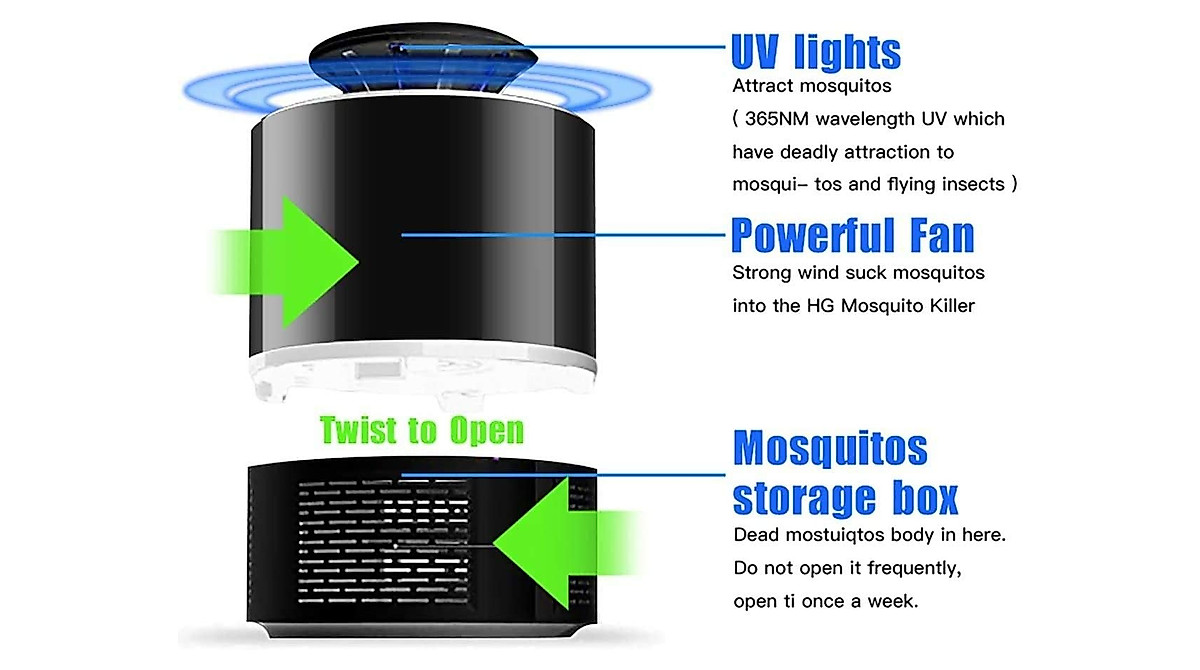 MiüONG Indoor Insect Trap - Effective Bug Zapper
