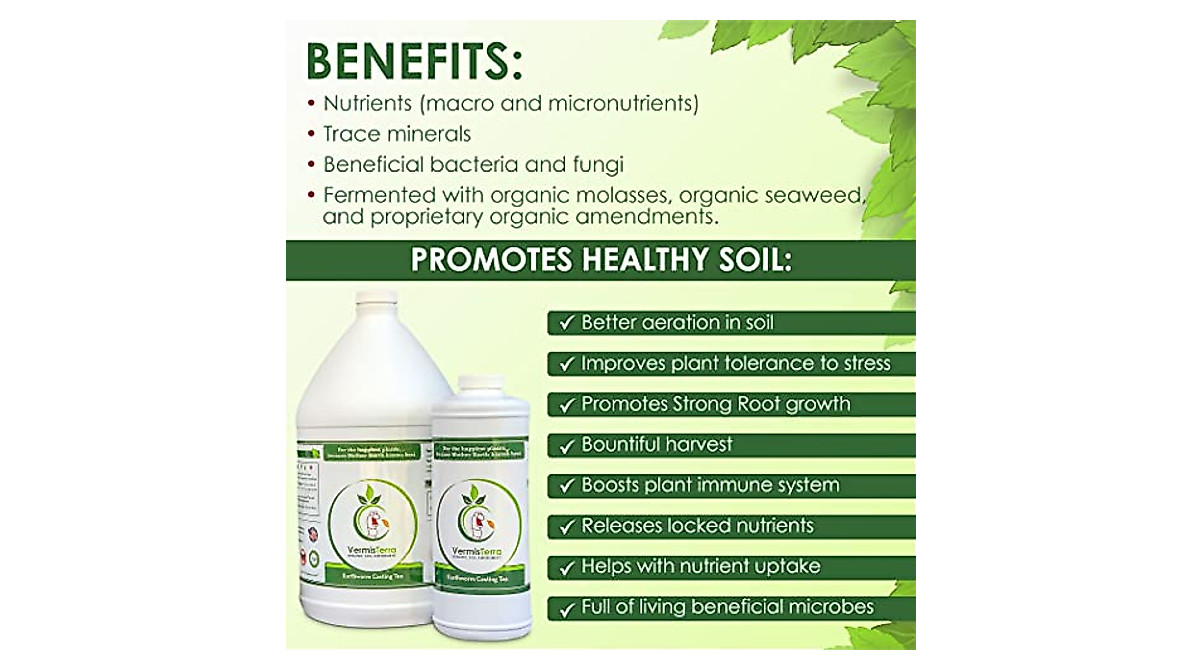 VermisTerra Organic Worm Tea for Healthy Plants and Rich Soil
