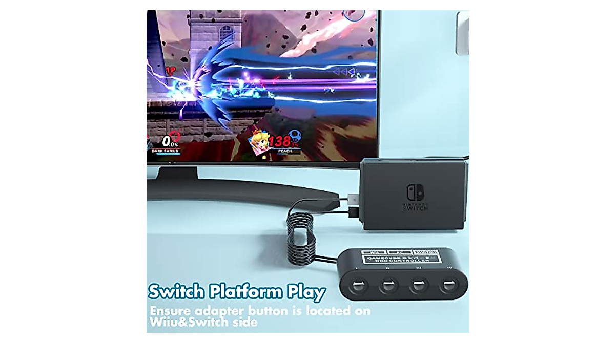 CLOUDREAM Gamecube Controller Adapter - Play Together!