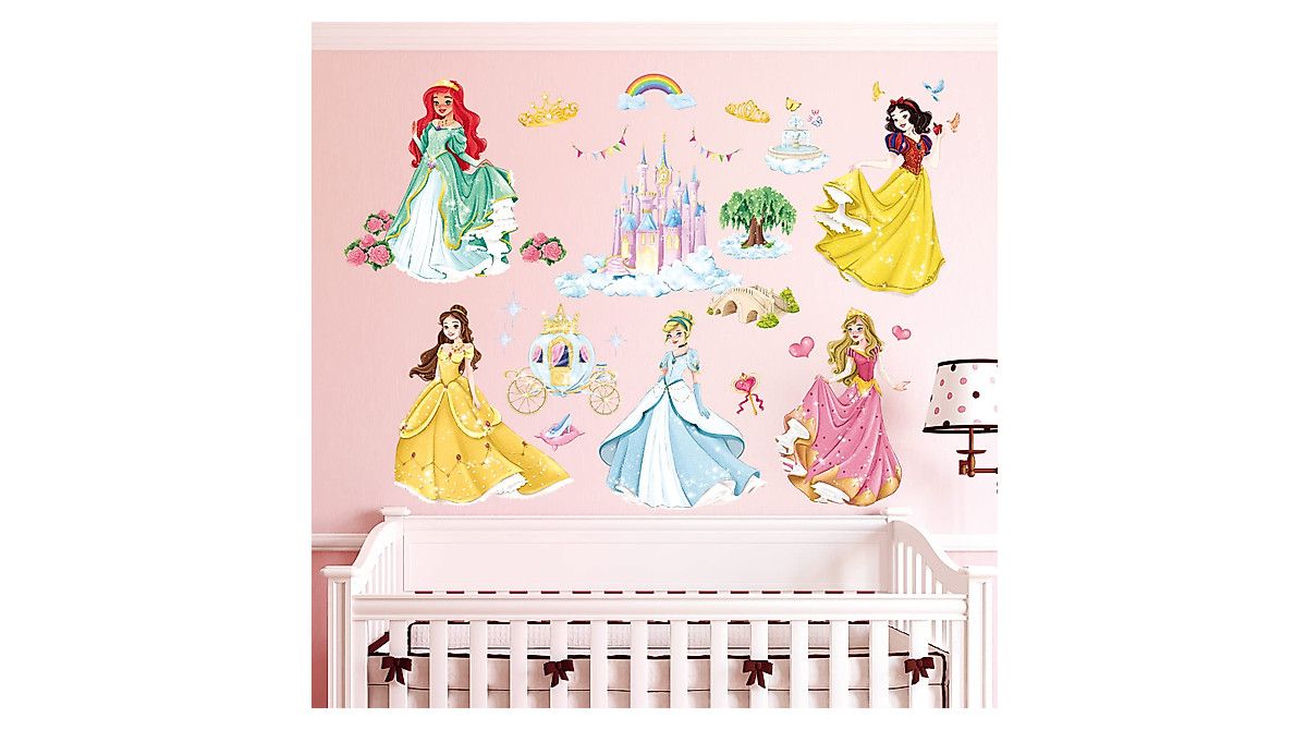 Princess Wall Decals for Kids - Removable Art Stickers