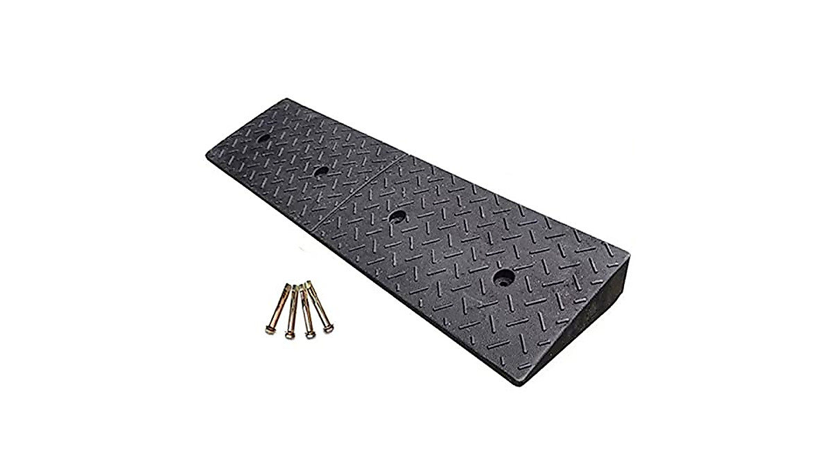 GUENZO Heavy Duty Rubber Threshold Ramp for Accessibility & Vehicles