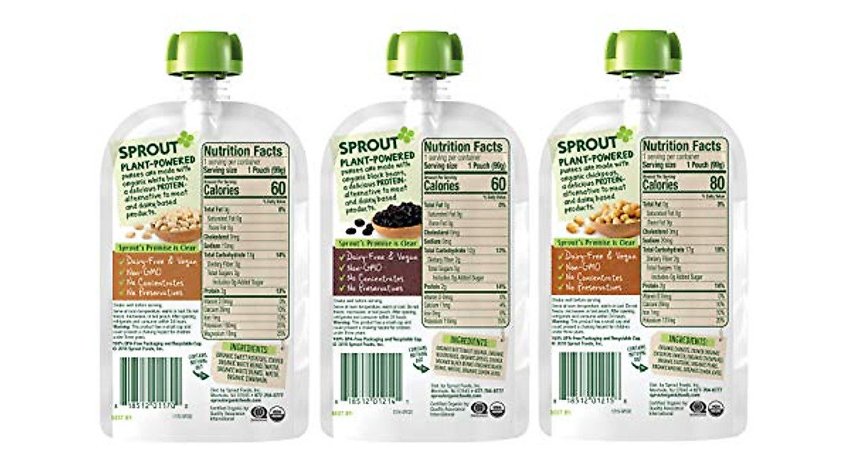 Sprout Organics Stage 2 Variety Pack - Nutritious Baby Food