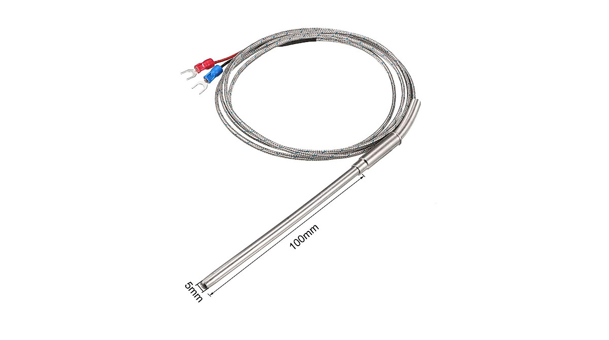uxcell K Type Thermocouple Temperature Probe 0-800°C, 5ft