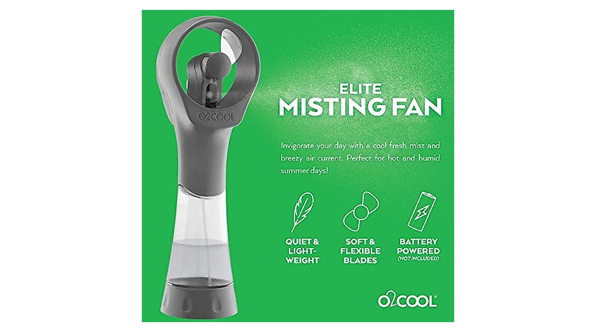O2COOL Elite Handheld Misting Fan - Portable Cool Comfort