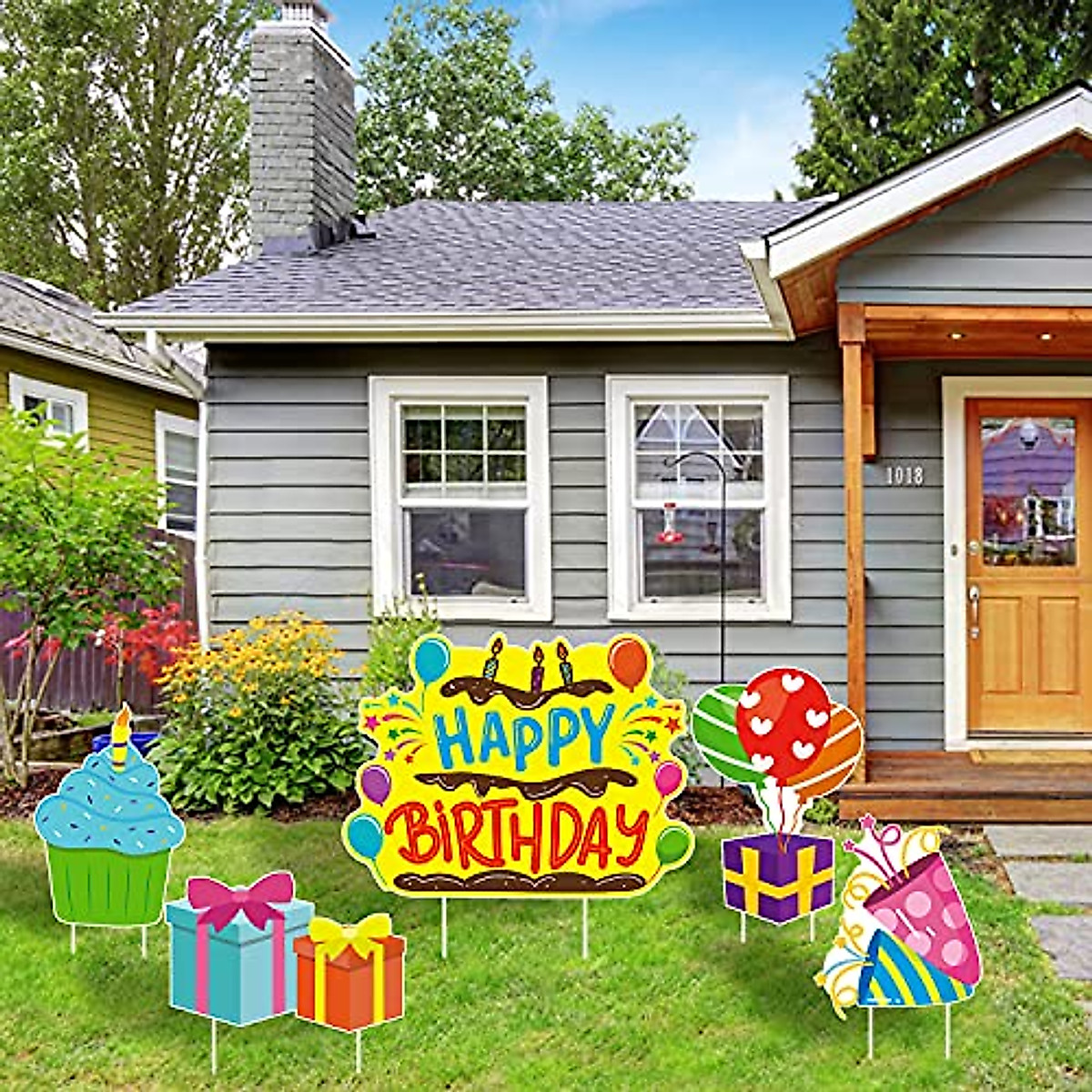 WATINC Birthday Yard Signs Set – Colorful Decorations
