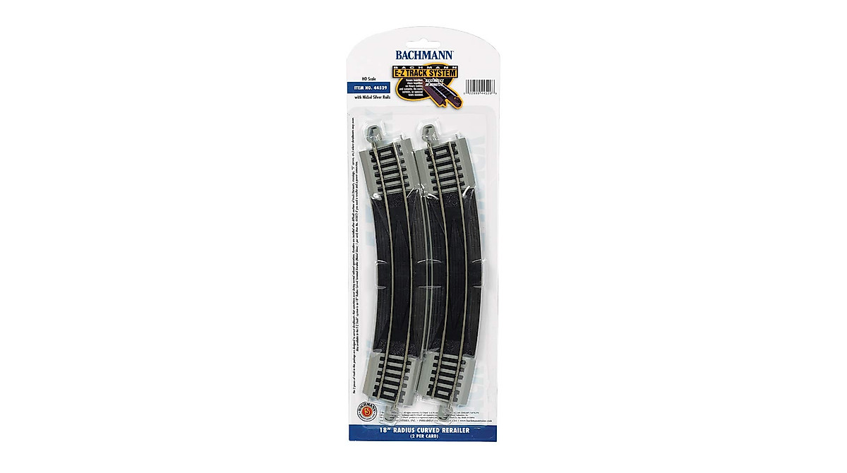 Bachmann HO E-Z Track 18” Radius Curved Rerailer for Model Railroads