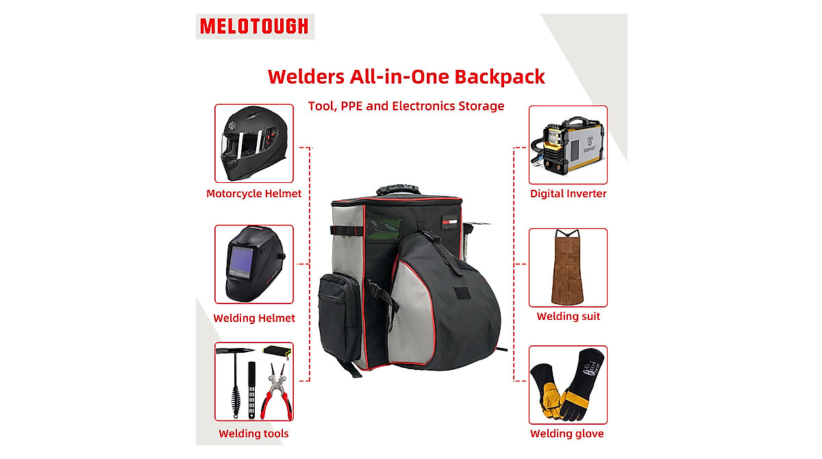 MELOTOUGH Welding Tool Backpack for Pros