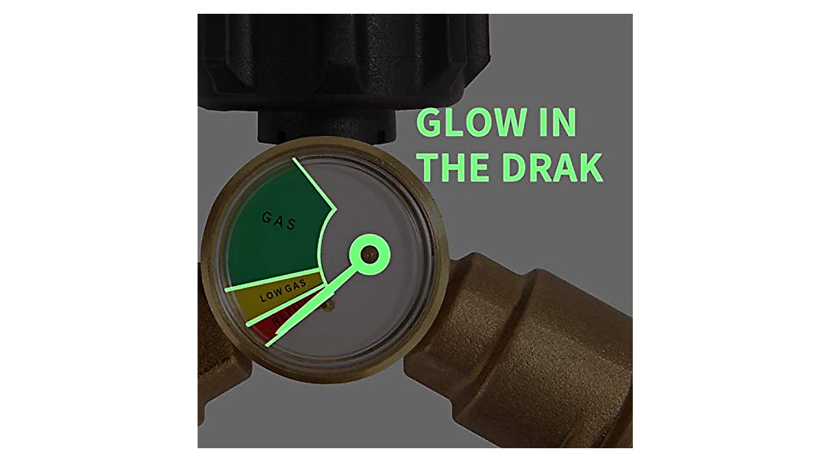 Roastove Dual Propane Tank Y Splitter with Level Gauge | Reliable Gas ...
