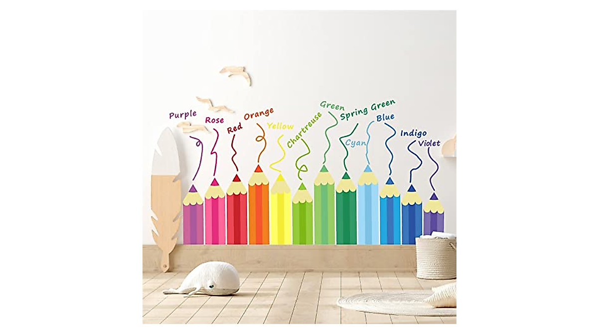 Color Wall Decals for Kids Rooms | Fun & Educational Decor