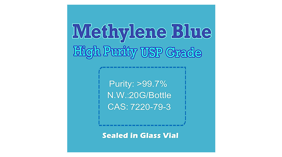 Methylene Blue Powder 20g - USP Grade 99.8% Solution