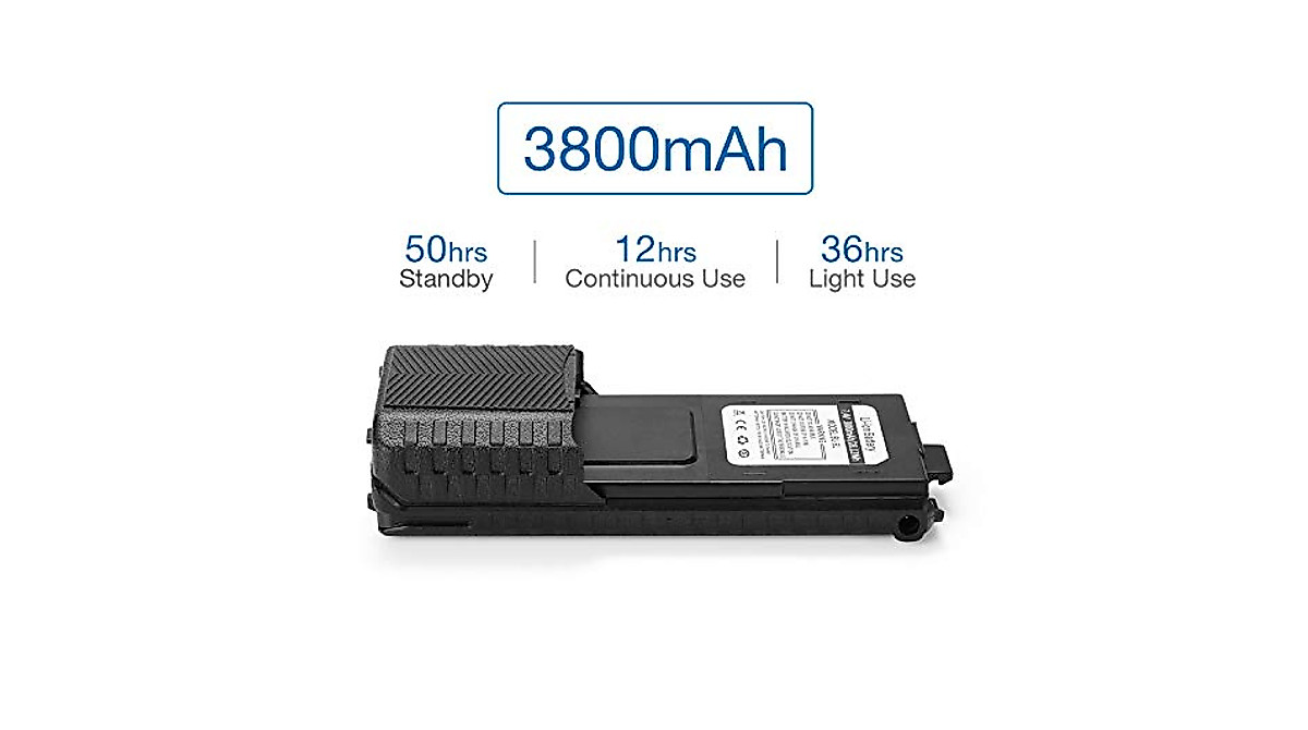 BAOFENG BL-5L 3800mAh Extended Battery With USB-C - Compatible With UV-5R, UV-5G, GT-5R Series