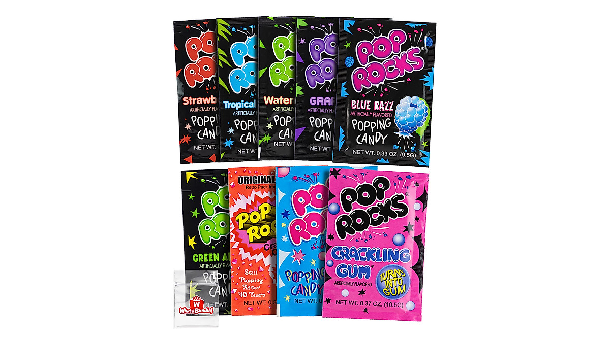 Pop Rocks Candy Variety Pack - Nostalgic 90s Popping Candy Favorites