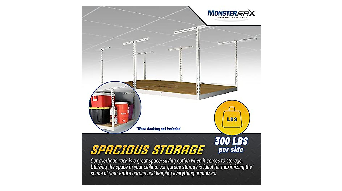 Maximize Garage Space with MonsterRax Overhead Rack