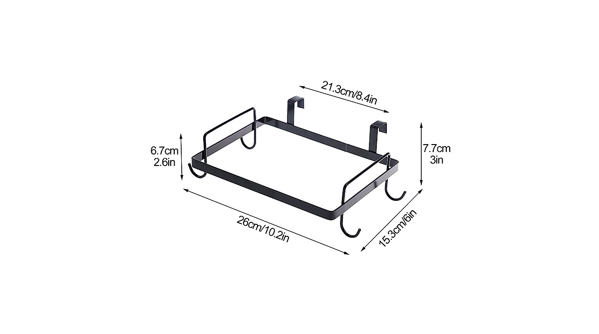 DEDEMCO Stainless Steel Trash Bag Holder Rack for Kitchen & More