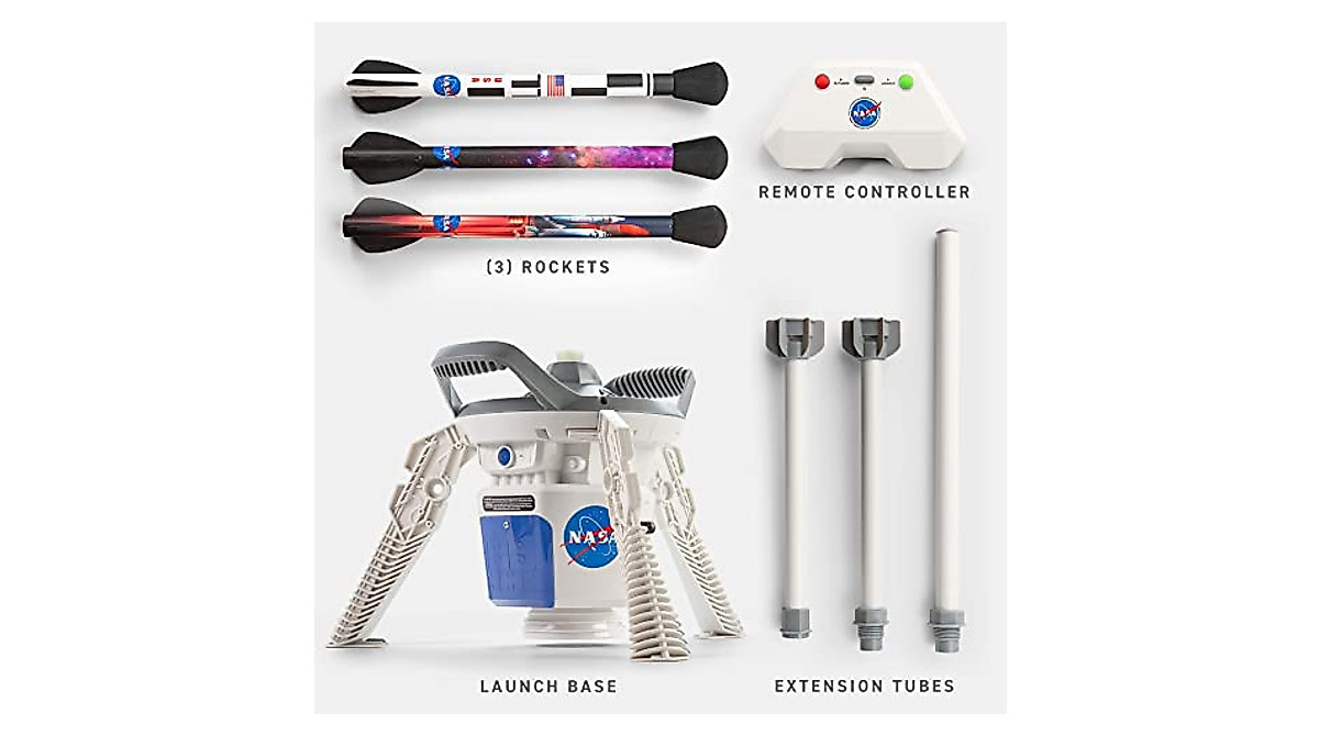 NASA Air Rocket Launcher Kit – Launch Model Rockets Up to 250 Ft