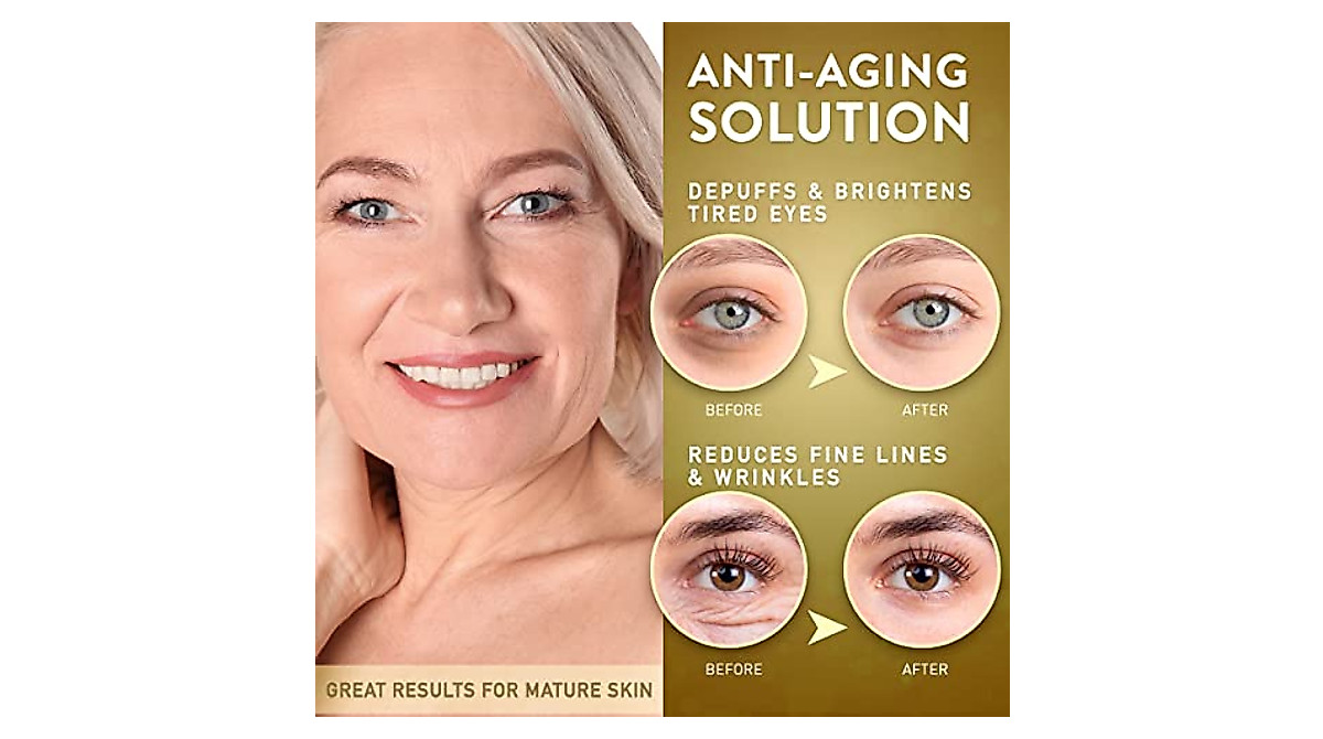 Wild Beauty 24K Gold Under Eye Patches for Dark Circles & Puffiness