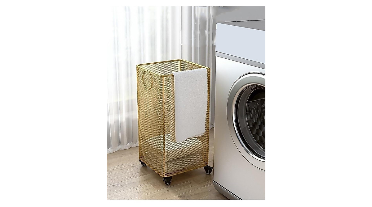 Durable Square Rolling Hamper with Wheels | TPTBON