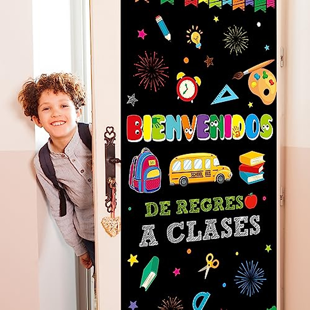 Back to School Door Cover - Welcome Banner for Classroom Decor