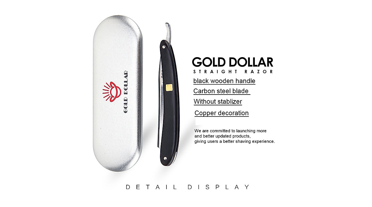 GOLD DOLLAR Straight Razor - Sharp & Stylish Shaving