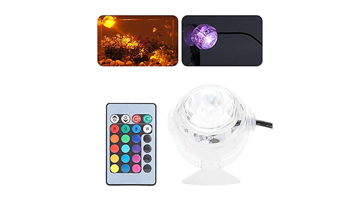 Zerodis LED Fish Tanks Spot Light - 16 Adjustable Colors for Aquariums