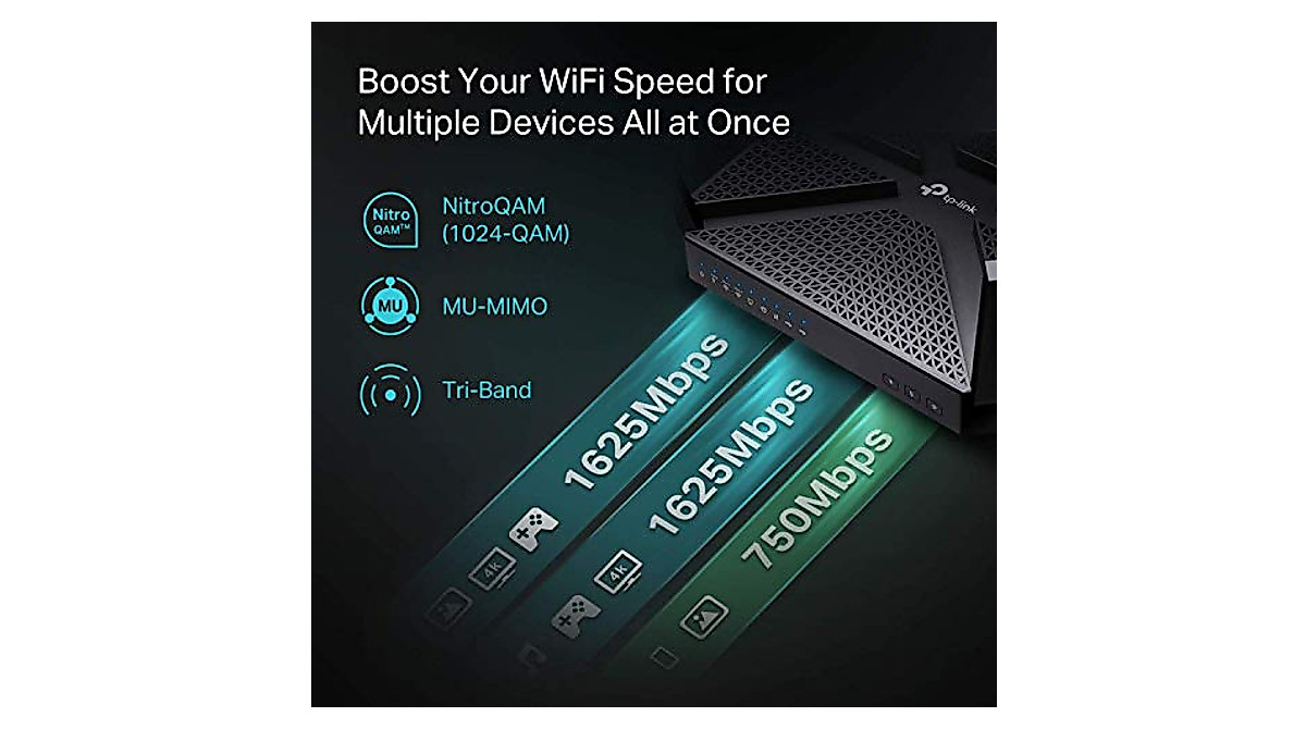 TP-Link AC4000 Tri-Band WiFi Router | Gaming & 4K Streaming