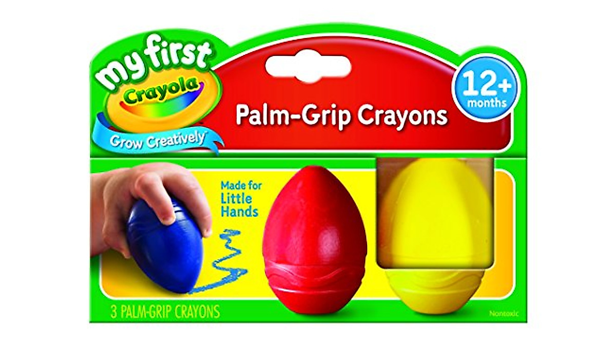 Crayola My First Egg Crayons - Easy-Grip Toddler Coloring Tools