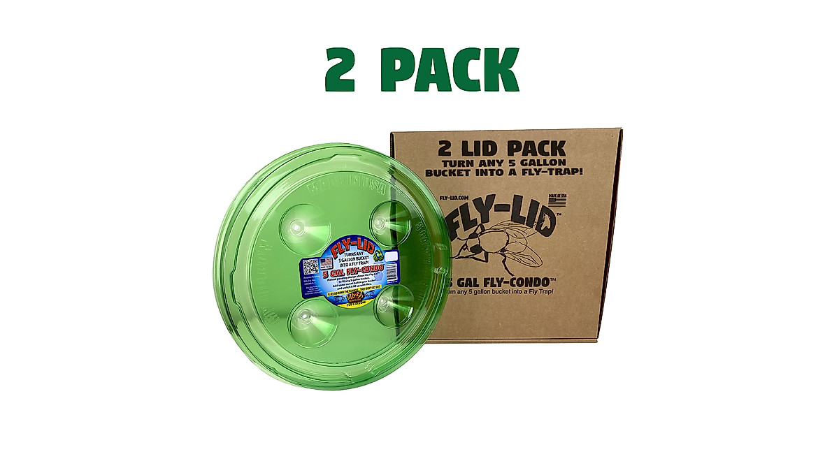Billy-Bob 5 Gallon Bucket Fly Lid - Effective Fly Trap