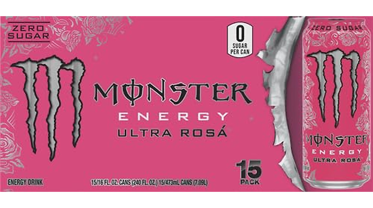 Monster Energy Ultra Rosa - Sugar Free Energy Drink Pack