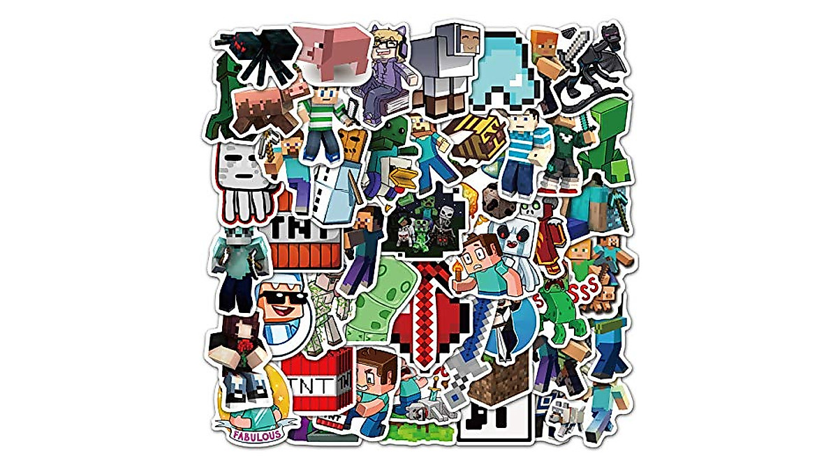 Minecraft Stickers & Decals 50 Pack - Fun Gifts for Gamers