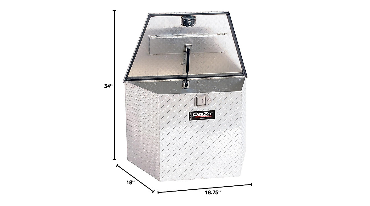 Dee Zee Brite-Tread Triangle Trailer Box with Lockable Handle