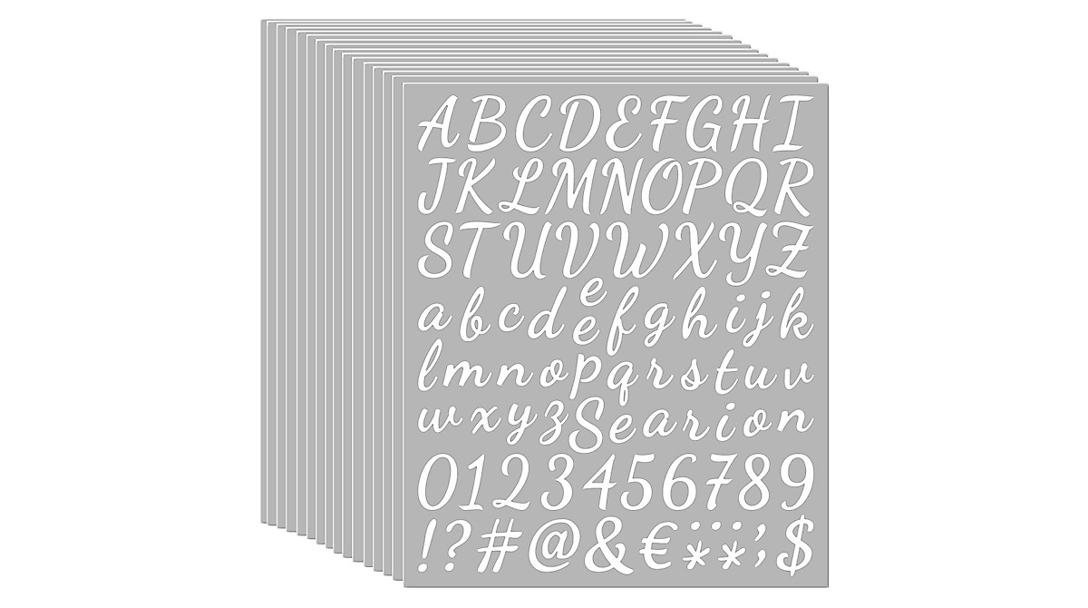 Vinyl Letters & Numbers Kit – 1216 Stickers for DIY