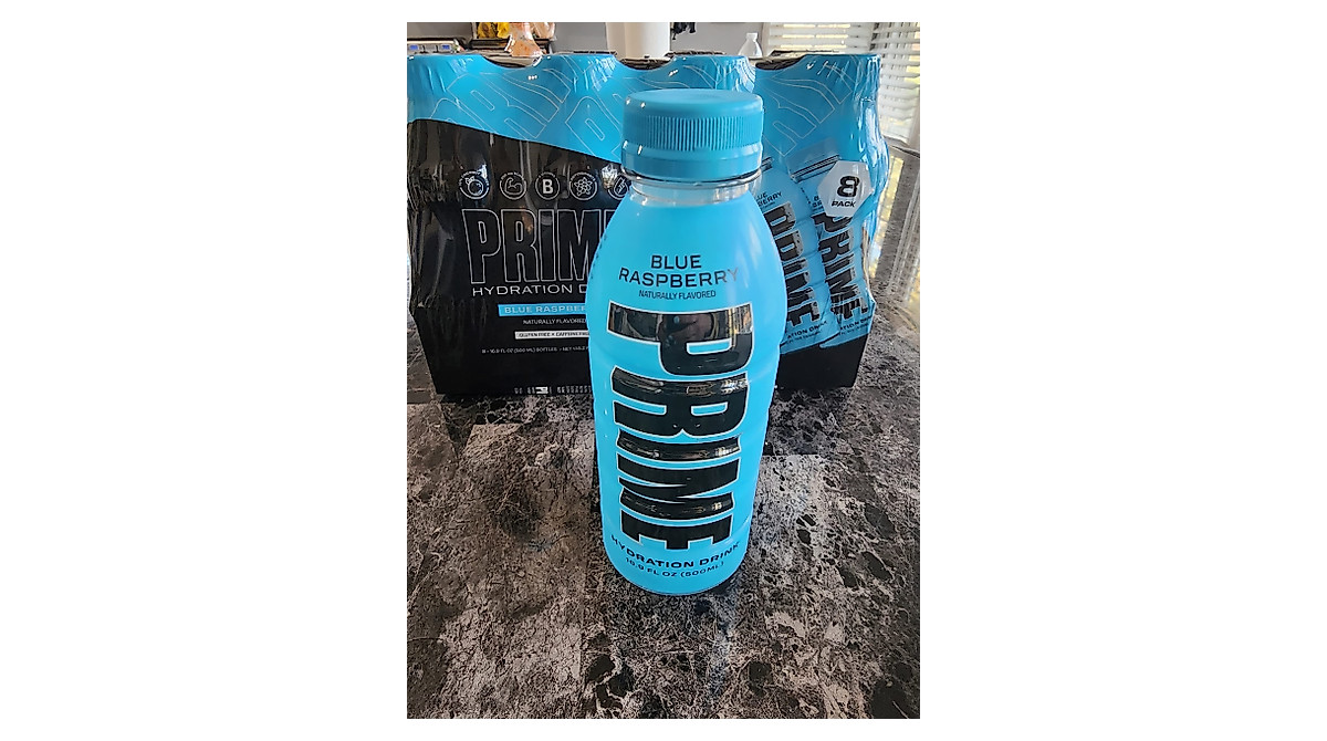 Prime Hydration Blue Raspberry 8 Pack | Refreshing Hydration Drink