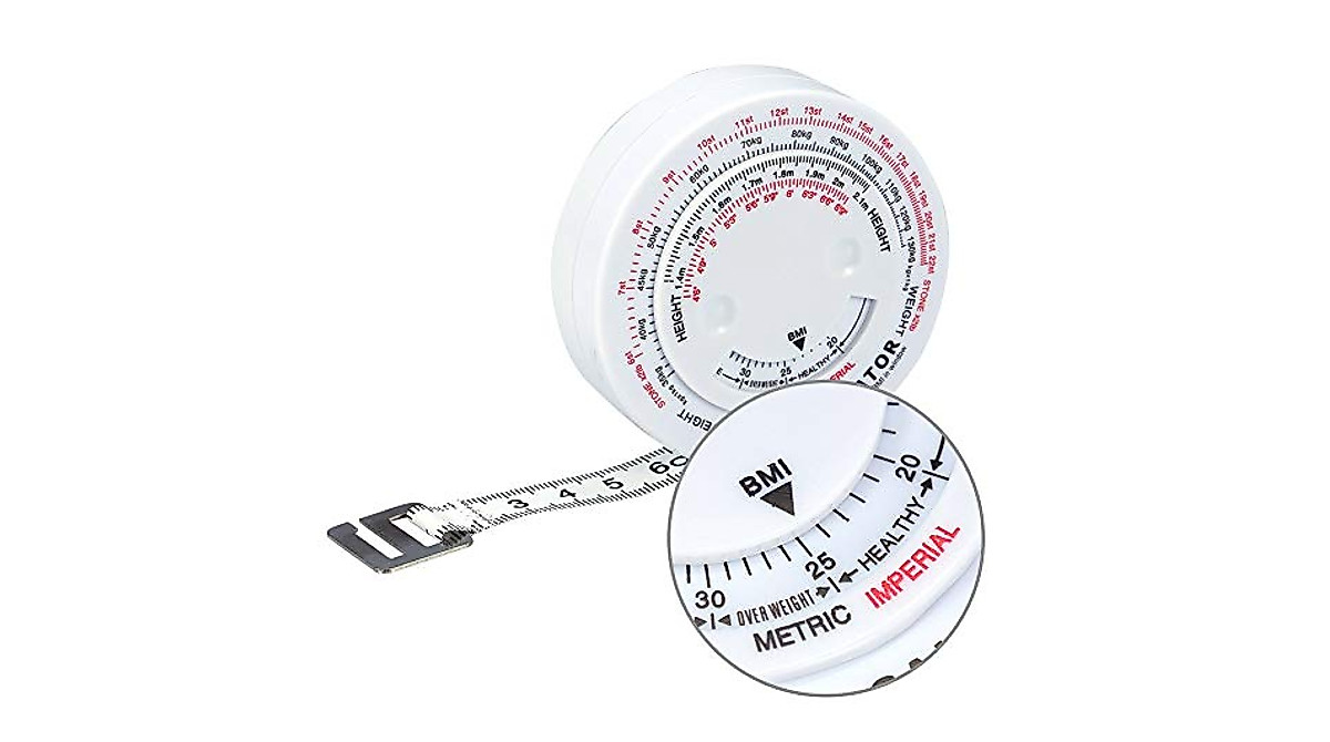 BMI Body Mass Index Retractable Tape Measure for Weight Loss & Fitness