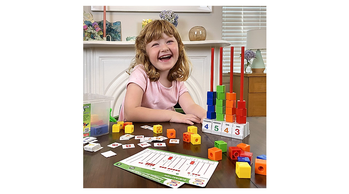 Kids First Math Stacking Block Abacus Kit for Learning & Kids 3+
